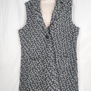 Habitat Black and White Textured Vest